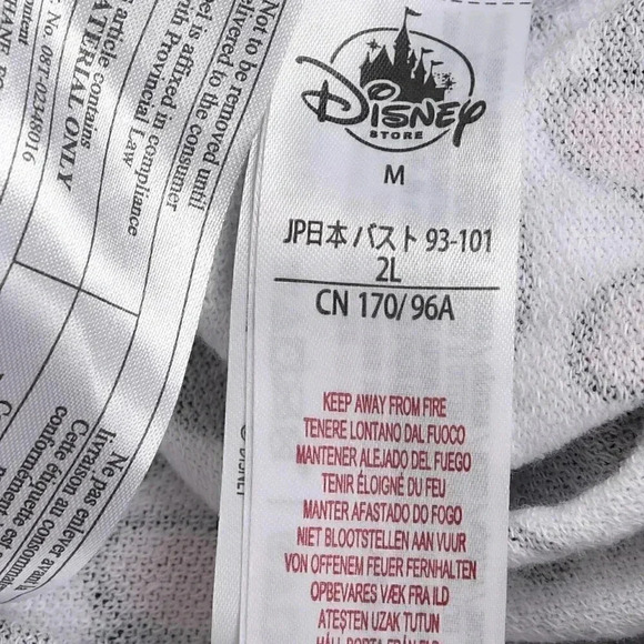 Disney Tsum  Tsum Minnie Mickey Mouse Hooded One-Piece Pajamas Onesie Medium - Picture 10 of 14